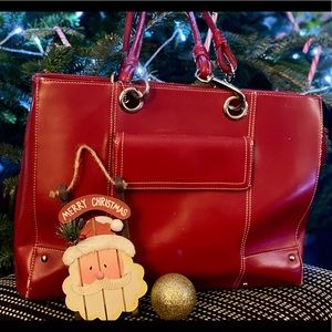 Red Wilson Leather XL Purse Excellent condition